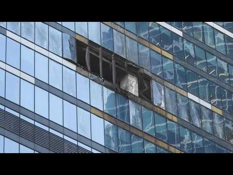 Drone attack targets Moscow, office tower struck
