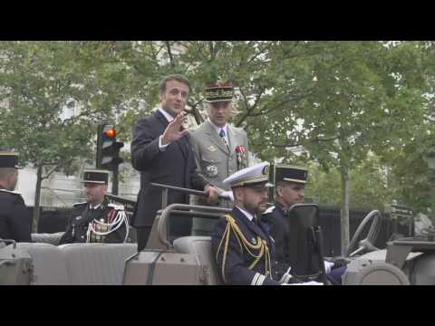 France's Bastille Day: arrival of Emmanuel Macron