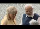 France's Bastille Day: Narendra Modi arrives for the celebrations