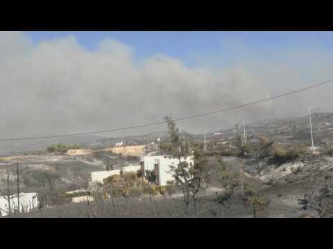 Aftermath of wildfires on the Greek island of Rhodes