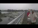 Beijing park engulfed in floodwater and plastic waste