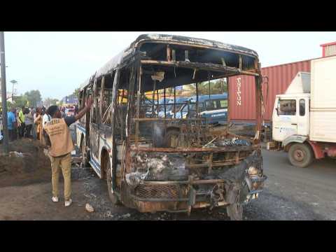 Senegal: two people killed in firebomb attack on bus