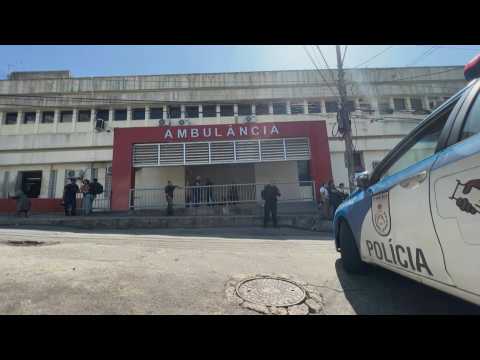 Rio de Janeiro hospital where wounded are being treated after police raid