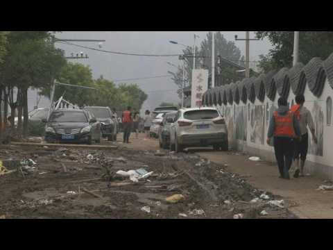 Aftermath of heavy rainfall and floods in Beijing