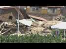 Aftermath of landslide in southwest Japan triggered by heavy rains