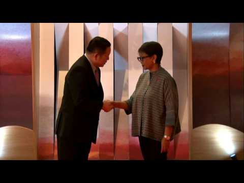 ASEAN foreign ministers arrive for regional meeting in Indonesia