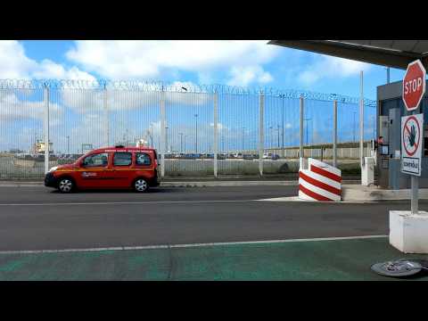 Rescue services arrive at Calais port after migrant boat capsizes in Channel