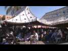People in Marrakesh queue to give blood for quake victims