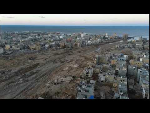 AERIAL: Massive destruction in Libya's flood-hit Derna