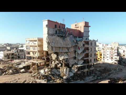 Libyan city of Derna in ruins after devastating floods