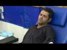 Franco-Moroccan comedian Jamel Debbouze gives blood in Marrakesh for quake victims
