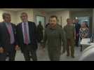 Zelensky arrives in US, visits a hospital ahead of UNGA