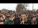 Paris protesters launch calls to "block country" after pension reform