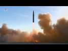 Images of North Korea firing ICBM amid US, Seoul joint military drills