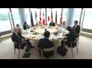 Leaders join working lunch at G7 summit