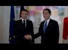 Japanese PM Kishida meets France's Macron ahead of G7 summit