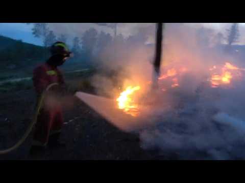 Firefighters fight forest blaze ravaging western Spain