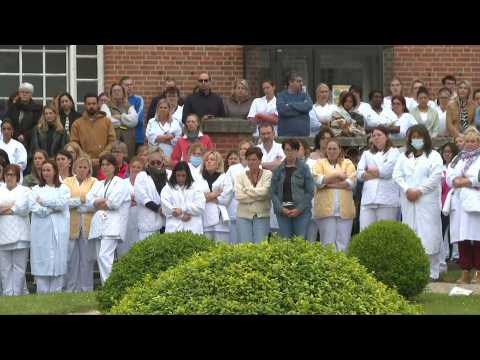 Minute's silence for nurse killed at Reims University Hospital
