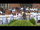 Minute's silence for nurse killed at Reims University Hospital