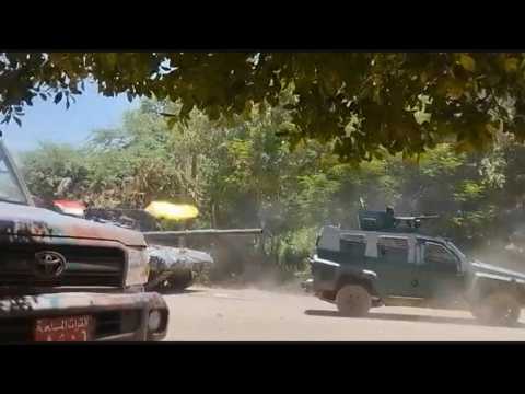Sudanese soldiers fire at targets in Khartoum