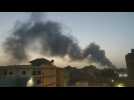 Smoke billows over south Khartoum as fighting continues