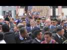 Ecuador president attends impeachment trial, protests outside Congress