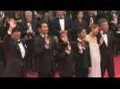 Cannes: Stars of "Monster" by Japanese director Hirokazu Kore-eda walk the red carpet