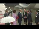 German Chancellor Scholz arrives for G7 summit