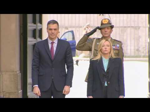 Italian PM Meloni welcomes Spanish counterpart Sanchez in Rome