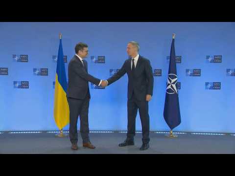 NATO secretary general meets Ukrainian foreign minister in Brussels