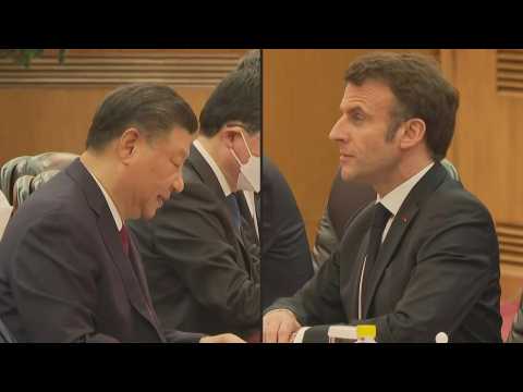 Chinese President Xi meets French President Macron in Beijing