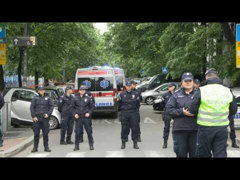 Serbian police cordon off Belgrade school where more than nine shot