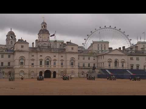 Gun salute for the coronation of King Charles III