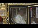 King Charles III and Camilla travel down The Mall in procession to coronation