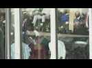 Nigerian President-elect Bola Tinubu arrives at his swearing-in ceremony