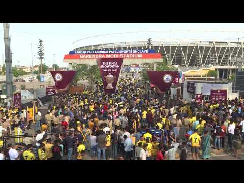 Fans return for Indian Premier League title clash after Sunday washout
