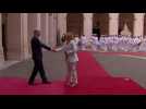 Italian PM Giorgia Meloni welcomes German Chancellor Olaf Scholz