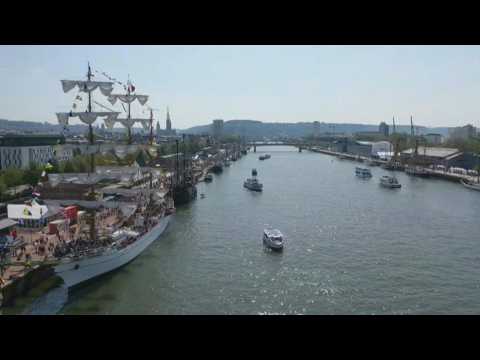 Aerial images of the 8th edition of the Rouen Armada