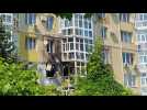 Drone hits residential building in Russian city of Voronezh