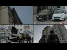 Aftermath of Russian drone attacks that kill at least one