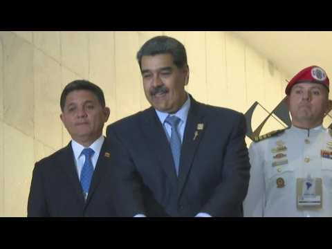 South American leaders leave Itamaraty Palace in Brasilia after summit