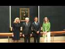 Macron welcomes Italian President Sergio Mattarella to the Louvre