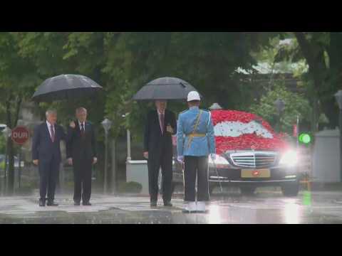 Erdogan arrives at the Turkish parliament ahead of taking oath after being re-elected
