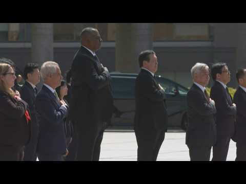 US Defence Secretary Lloyd Austin meets Japanese Defence Minister Yasukazu Hamada
