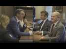 Macron, Scholz and Serbian President meet during the European Summit in Moldova