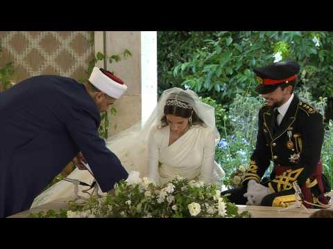 Wedding ceremony of Jordan Crown Prince Hussein and Rajwa Al Saif