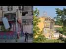 Ukraine: Aftermath of drone attack in Kyiv