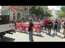 Start of the demonstration against pension reform in Marseille