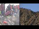 Hindu worshippers climb active Indonesian volcano for ritual sacrifices