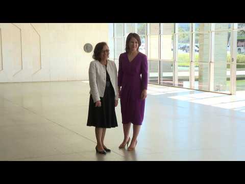 German FM Annalena Baerbock meets Brazilian deputy FM in Brasilia